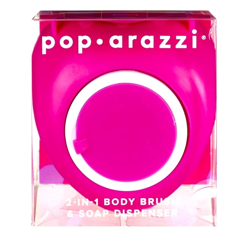 🆕 Pop•arazzi 2-in-1 Body Brush & Soap Dispenser